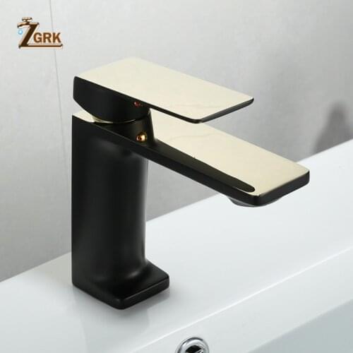 ZGRK Basin Faucet Bathroom Sink Chrome Faucet Single Handle Hole Faucet Basin Taps Grifo Lavabo Wash Hot Cold Mixer Tap Crane