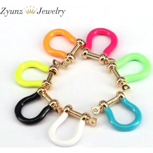 10PCS, Safety Clasps for Jewelry Making,Carabiner Screw Clasps Findings,Connectors Beaded Charms Screw Lock Supplies