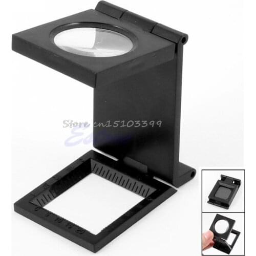 10X Foldable Magnifier Loupe Desktop Fabrics Measure Scale Thread Sewing Counter G08 Whosale&DropShip