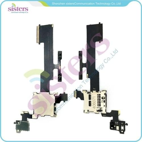 50pcs/lot Wholesale SD Card Reader Contact with Flex Cable Ribbon for HTC One M8 Free shipping