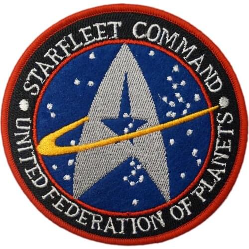 Starfleet Command 4" Movie TV Baseball Cap Iron On Sew On Patch Cosplay Comstume Wholesale embroidery Dropship