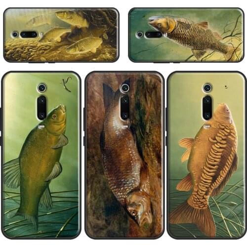 Chub Carp Fish Phone Case For Xiaomi Mi 11 Ultra 9 10 Lite A3 9T 10T Pro Cover For POCO X3 F3 F2 M3 Pro