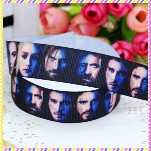 DHK 7/8'' 5yards game printed grosgrain ribbon headwear hair bow diy party decoration OEM Wholesale 22mm C858