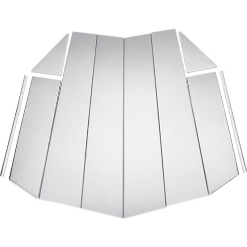 Window Chrome Pillar Post Cover Trim Molding Garnish Accent Stainless Styling for Nissan Qashqai J11 2014 -2017