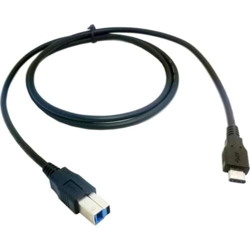 1M USB C USB 3.0 B Cable to USB 3.1 Type C Male to USB3.0 B Male Data Cable for Apple Macbook Laptop and external hard disk