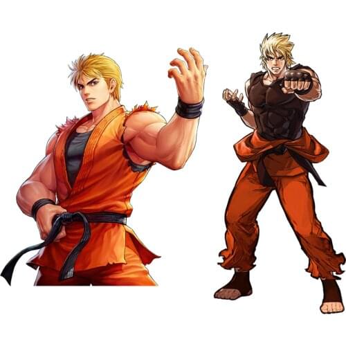 Three Ratels CDM375 Ryo Sakazaki Classic Anime Personalized stickers for boys' bedroom decoration gabinete gamer gift decals