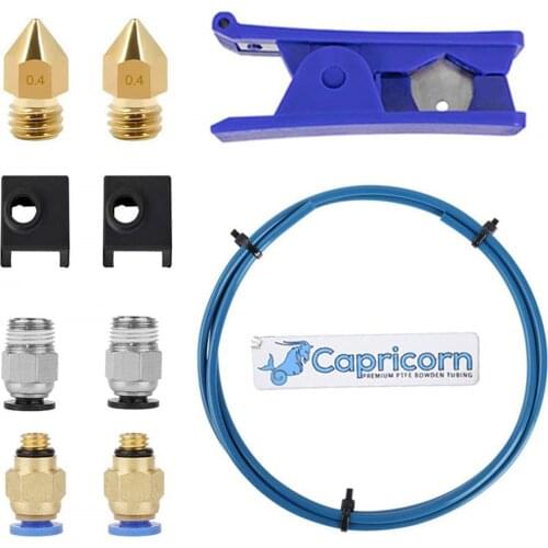 3D Printer Kit with Capricorn Premium XS Bowden Tubing 1M, PTFE Tube , for Ender 3/3 Pro/5 CR-10 Series/10S/20/20 Pro