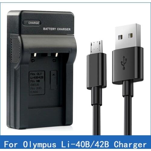 LANFULANG Camera Replacement Battery Charger LI-42B LI-40B For Olympus FE-220 FE-230 FE-240 FE-250 FE-280 FE-290 FE-300 FE-320