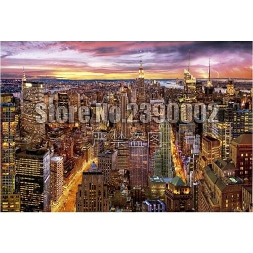 Manhattan Skyline DIY Full Diamond Embroidery 5D Diamond Painting Mosaic Cross Stitch landscape Art Needlework Crafts Home Decor