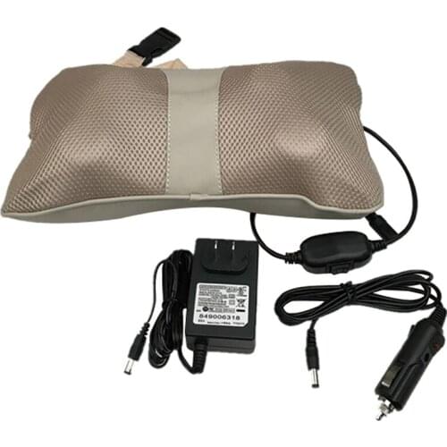 Neck Head Massager Pillow Car Home Office Cervical Shiatsu Massage Back Waist Electric Multifunctional Massage Pillow Cushion