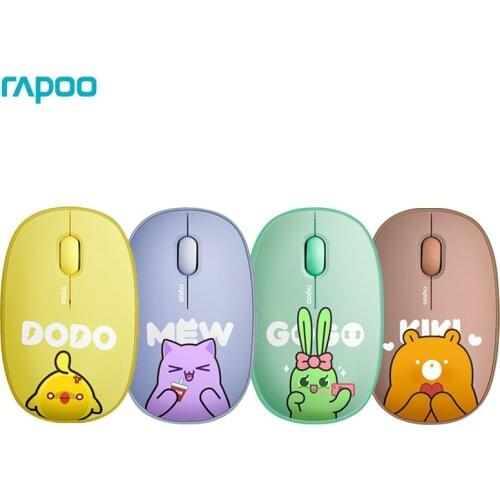 Original Rapoo M650 Silent Wireless Optical Mouse With Bluetooth 3.0/5.0 RF 2.4G Mute Mini Noiseless Mice for Windows PC Laptop