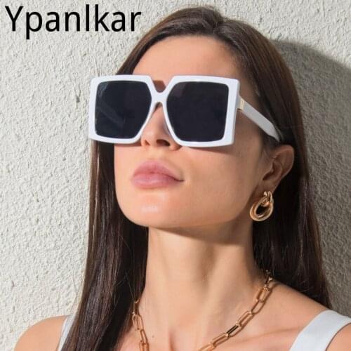 Fashion Large Frame Square Sunglasses Women Luxury Brand Big Frame Big Lens Sun Glasses Female Glasses Oculos