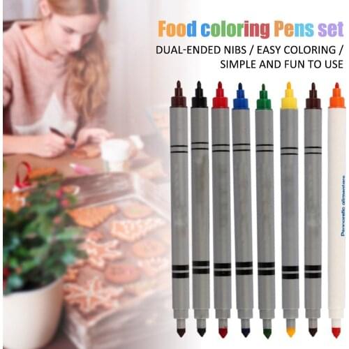 Food Pens Markers Pastry Cream Chocolate Decorating Syringe Paint Pen Kitchen Cake Cookie Ice Cream Decorating Fine-Tip Pens