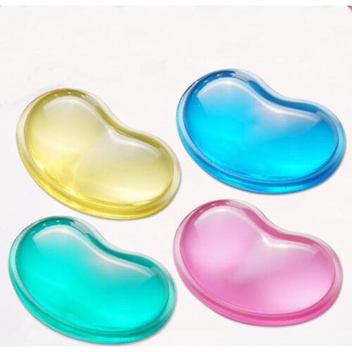 Heart-shaped Transparent Mouse Pad Wrist Support Household Items Cartoon Creative Silicone Office Hand Pillow Bussiness Supplies