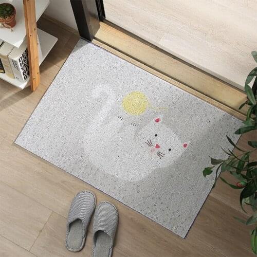 Modern Cartoon PVC Anti-slip Mat Entrance Door Mat Carpet Living Room Mat Custom Size Mat Carpet Hallway Bath Mat Home Door Mat