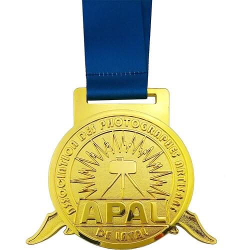 Texture Shiny Custom Zinc Alloy Running Marathon Sports Medal