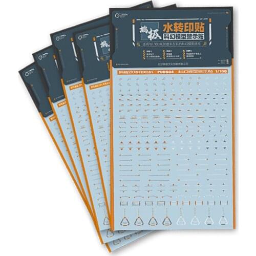 Universal Model Water Slide Decal Warning Sign Sticker for 1/100 Gundam DIY Model Decoration Accessories