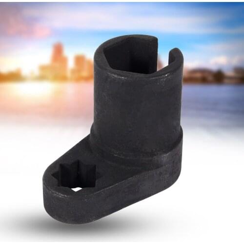 Universal 22mm 1/2'' Double Square Hole Oxygen Sensor Offset Removal Flare Nut Socket Wrench Tool Oxygen Sensors Socket DIY Use