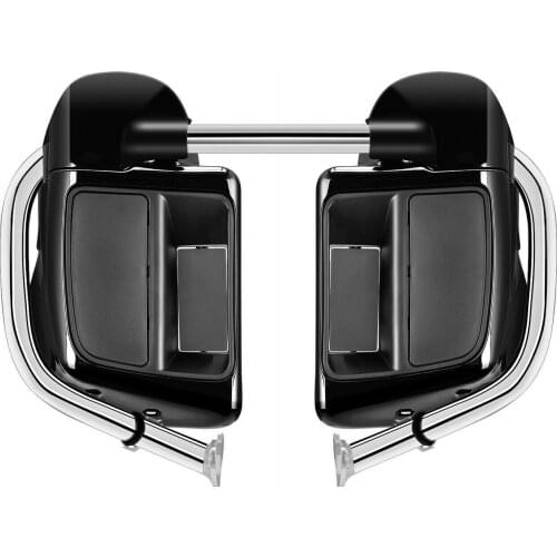 Motorcycle Engine Guard Crash Bar Lower Vented Fairings For Harley Touring Road King Electra Glide Street Glide 2014-2021