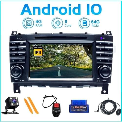 ZLTOOPAI Android 10 For Mercedes Benz W203 W209 W219 A160 C180 C200 CLK200 Multimedia Player Autoradio Stereo SWC GPS Navigation