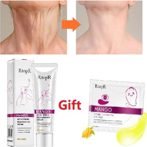 RtopR Neck CreamNeck Firming Rejuvenation Cream Anti-aging Anti-Wrinkle Whitening Neck Serum Remove Neck lines Body Care 1pcs