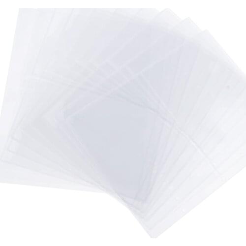 10 Sheet 2-Pockets Paper Money Holder Page Protectors Clear Plastic Sleeves