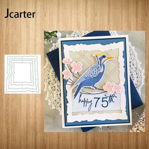 2021 New Design Multiple Border Frame Metal Cutting Dies Craft for Scrapbooking Knife Mould Blade Punch Stencils Dies Cut Model