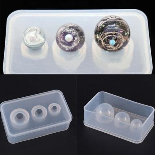 3-6 Grid Silicone Round Planet Crystal Epoxy Resin Mold for Hand Craft Epoxy Resin Mould DIY Jewelry Making Findings Accessories