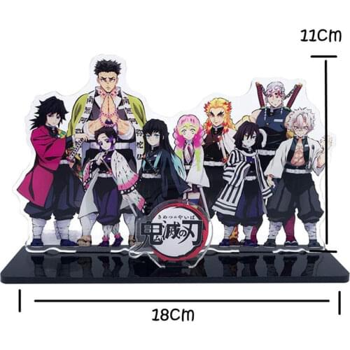 Anime Demon Slayer Kimetsu No Yaiba Acrylic Stand Hashira Giyuu Muichirou Shinob Action Acrylic Stand Figure Model Toys Gift