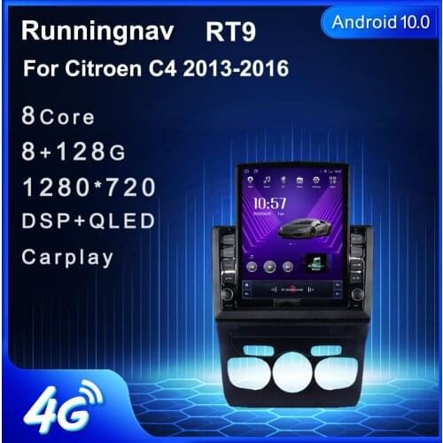 Runningnav For Citroen C4 2013 2014 2015 2016 Tesla Type Android Car Radio Multimedia Video Player Navigation GPS