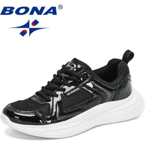 BONA 2021 New Designers Fashion Light Sneakers Men Comfortable Walking Casual Shoes Man Mesh Platform Leisure Footwear Feminimo