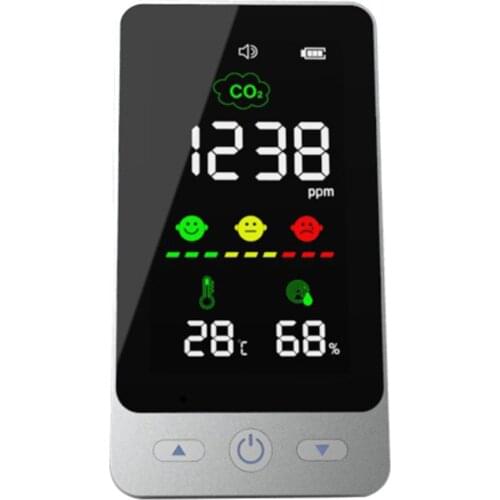 Domestic Use Carbon Dioxide Detector CO2 Concentration Ambient Temperature And Humidity Tester