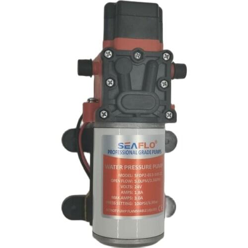 SEAFLO 22 Series 12V electric water high pressure pump solar pump diagram for Boat and RV