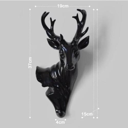 European Creative Decorative Dear Head Hooks Animal Head Wall Hanging Wall Decoration Wall Coat Hook Hook Good Quality