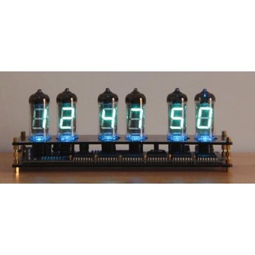 IV-11 Creative glass Gift IV11 Fluorescent Tube Clock VFD DIY Kit Boyfriend Gift Analog glow tube