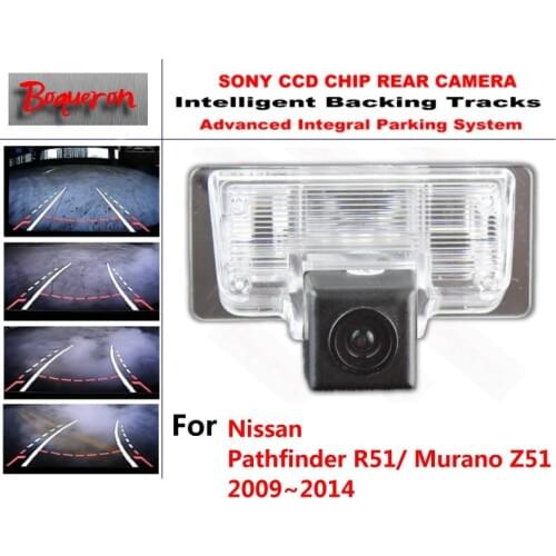 For Nissan Pathfinder R51/ Murano Z51 09~14 CCD Car Backup Parking Camera Intelligent Tracks Dynamic Guidance Rear View Camera
