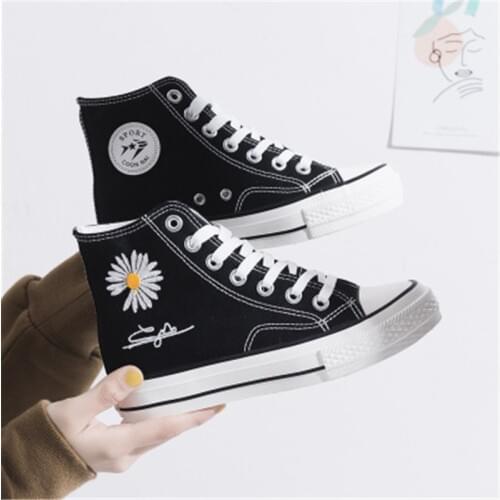 KPOP G-Dragon Daisy Peaceminusone Platform Canvas Shoes Fans Collection wj267