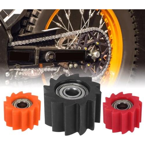 Motoforti 8mm 10mm Hole Chain Roller Slider Tensioner Pulley Wheel Guide For Motorcycle Motocross PIT Dirt Bike ATV CRF CR XR