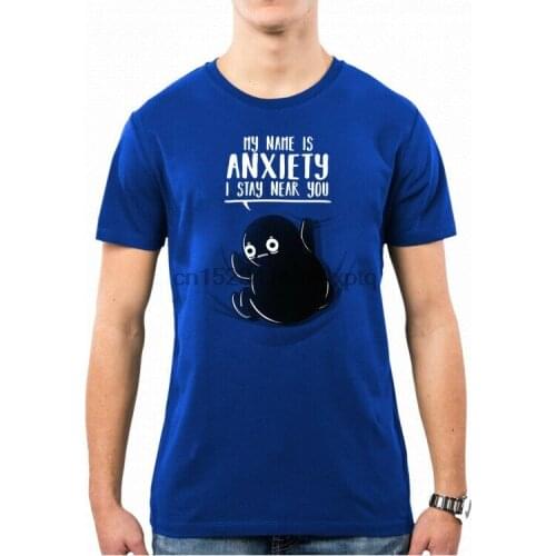 Mens T-shirt my name is anxiety Geek Funny ironic nemimakeit nm0064a pacdesign