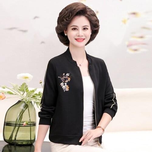 Solid Long Sleeve Womens Bomber Jacket Fashion Zipper Up Black Coat Tops Elegant Slim Basic Ladies Jackets