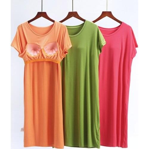 2021 new liner pajamas long width comfortable to increase size nightdress