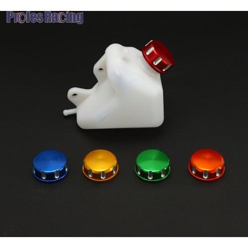 Motorcycle Plastic Water Coolant Reservoir Tank CNC Caps KLX 250 KLX250Coolant Reservoir Tank Radiator Overflow for Kawasaki