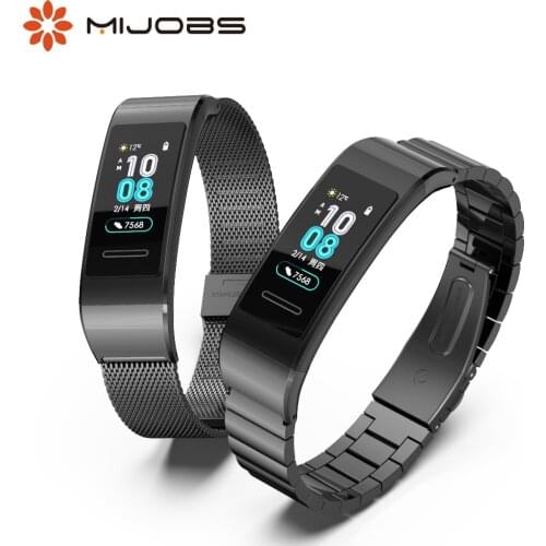 For Huawei Band 3/3 Pro/4 Pro Strap Metal Wristbands Bracelet Replacement Wrist Belt for Huawei Band Fitness Smart Watch
