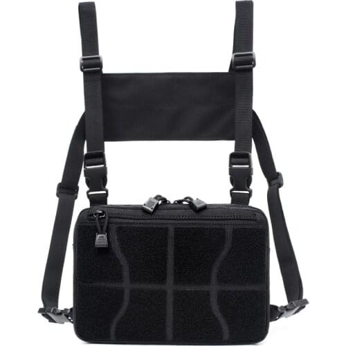 Tactical Molle Pouch Chest Rig Waist Bag Military Accessories Chest Bag Cross Shoulder Adjustable Pockets Waistcoat