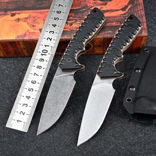 Free shipping High-end D2 Survival Knives Fixed Blade Tactical Knife Very Sharp Three Edge Hunting Knife