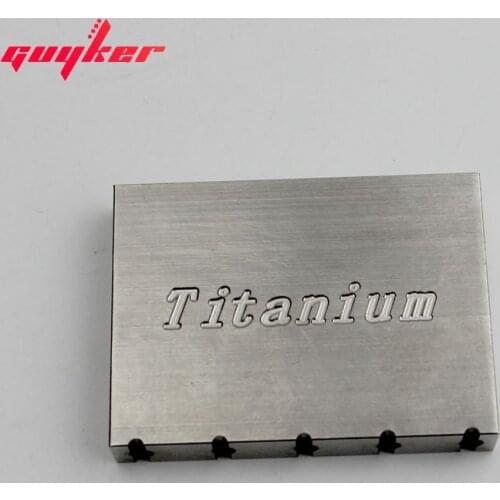 Guitar Bridge 37mm titanium Block