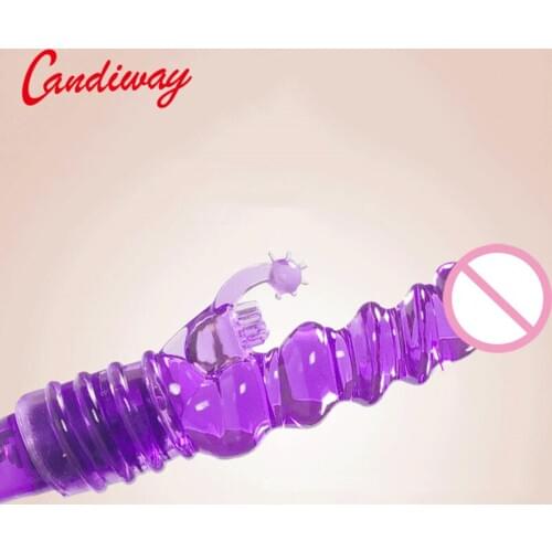 Thread vibrating penis shape Triple massager Erotic Adult Products vibrators gspot Thorn clitoris stimulator anal Sex Toys women