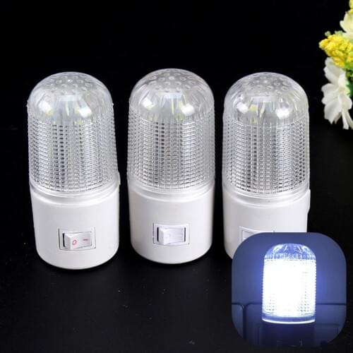 EU/US Plug LED Wall Mounted Plug-in Emergency Night Light Home 3W Bedside LED Lamp Night Light For Outdoor