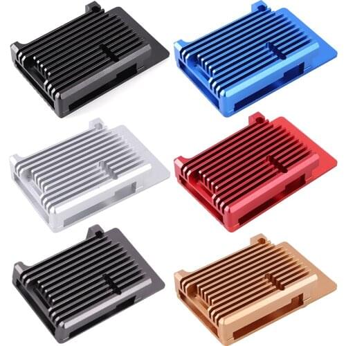 Cooling Shell Protective Rapid Heat Dissipation Aluminum Alloy for Raspberry Pi 4B Practical Enclosure Housing