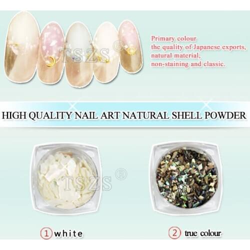 1bottle/lot Seashell Nail Glitter Sequins Crushed Shell Powder Irregular Flakes Manicure 3D Nail Art Decorations